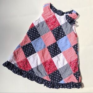 USA America Patchwork Dress 12 months